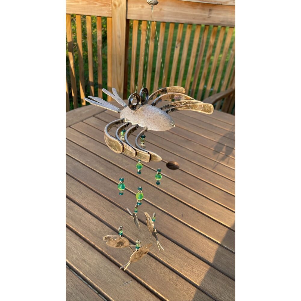 Frog and Fish Recycled Spoon And Fork Wind-chimes